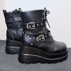 Studded Platform Boots